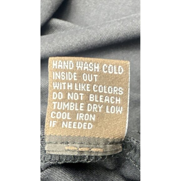 J. McLaughlin Black Catalina Cloth Ruffle Trim Faux Wrap Front Blouse Top Sz XS - Picture 8 of 10